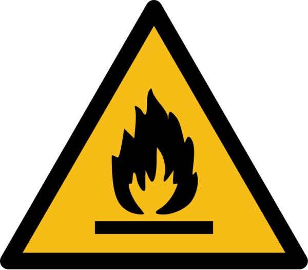 warnung vor feuergef hrlichen stoffen