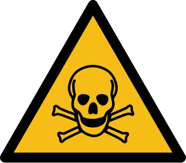 warnung vor giftigen stoffen